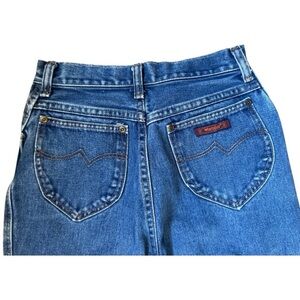 70's/80's Vintage Wrangler Women’s medium‎ wash high rise no fault jeans sz 23